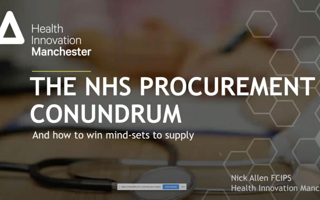 The NHS procurement conundrum, how to bring your innovation into the NHS